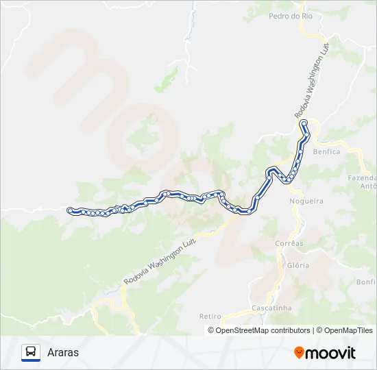 617 Bus Line Map