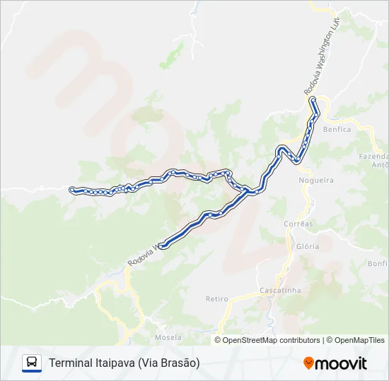 617 Bus Line Map