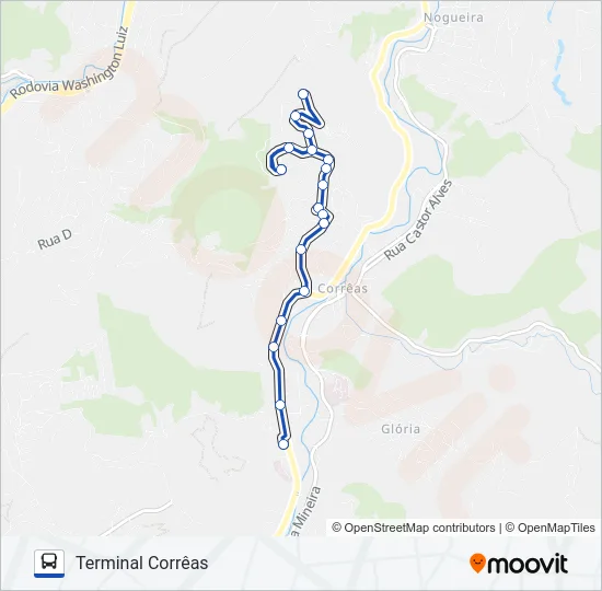 619 Bus Line Map