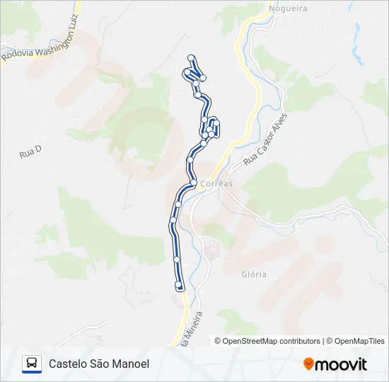 619 Bus Line Map