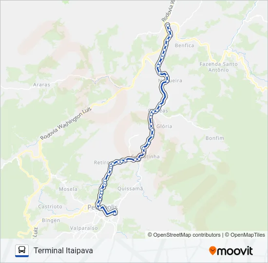 700 Bus Line Map