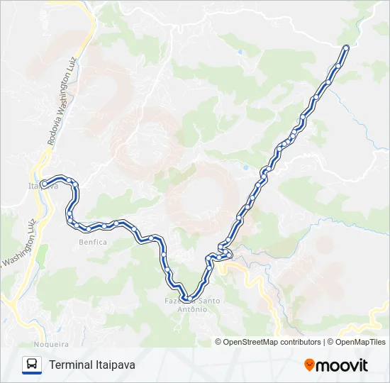 705 Bus Line Map