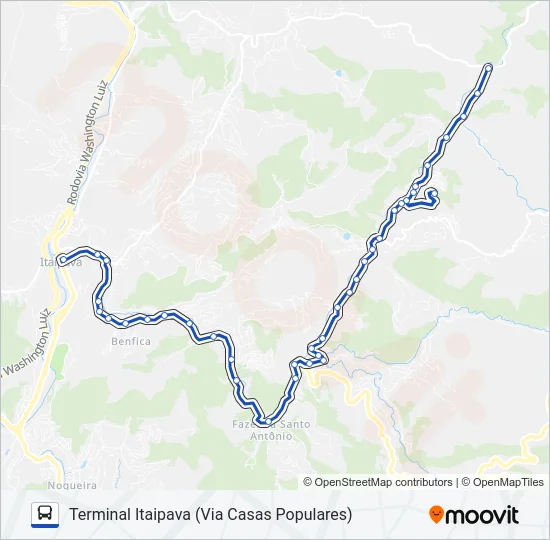 705 Bus Line Map