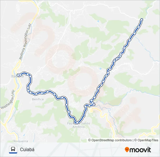 705 Bus Line Map