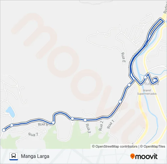 709 Bus Line Map