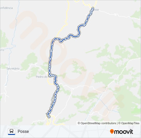 Mapa de 711 de autobús