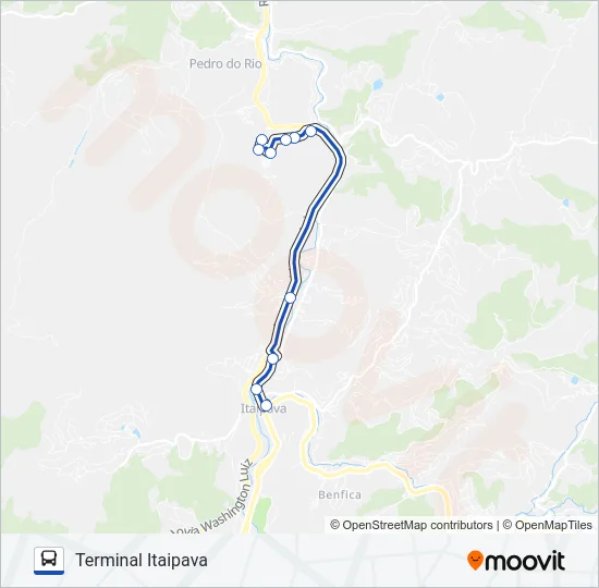 713 Bus Line Map