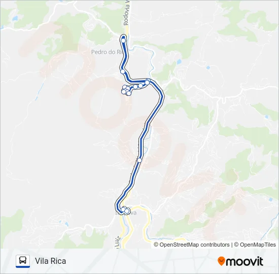 713 Bus Line Map