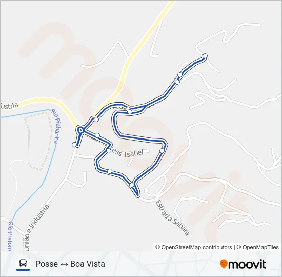717 Bus Line Map