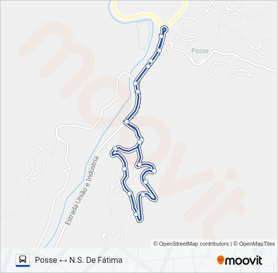 717 Bus Line Map