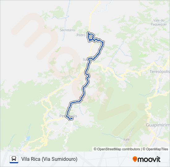 Mapa de 722 de autobús