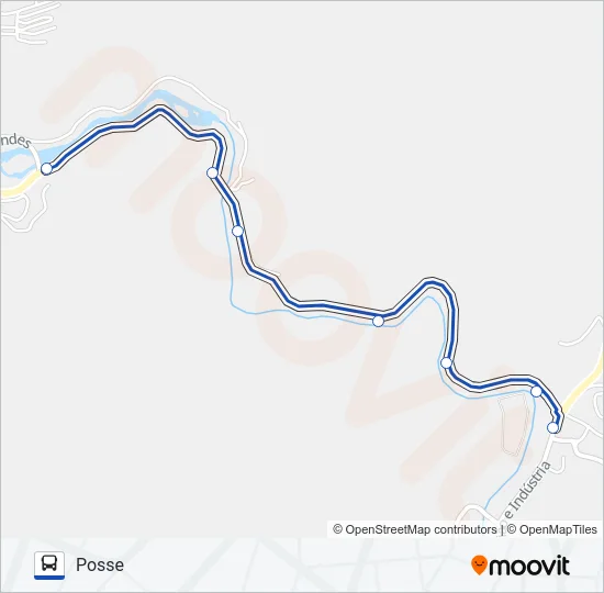 725 Bus Line Map