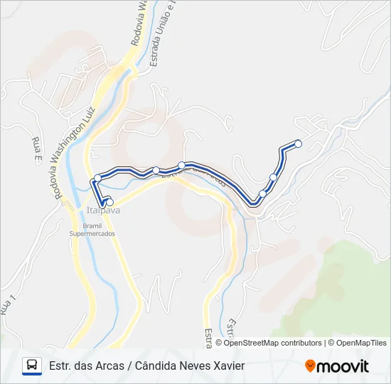 727 Bus Line Map