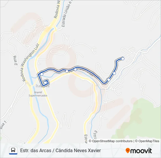 727 Bus Line Map