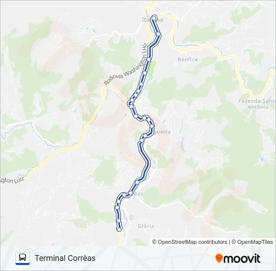 750 Bus Line Map