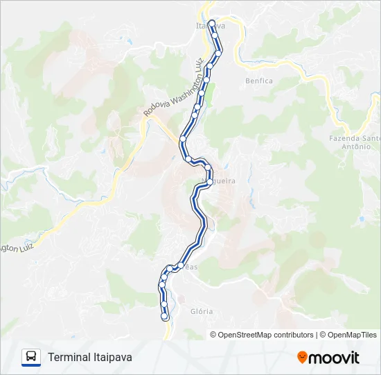 750 Bus Line Map