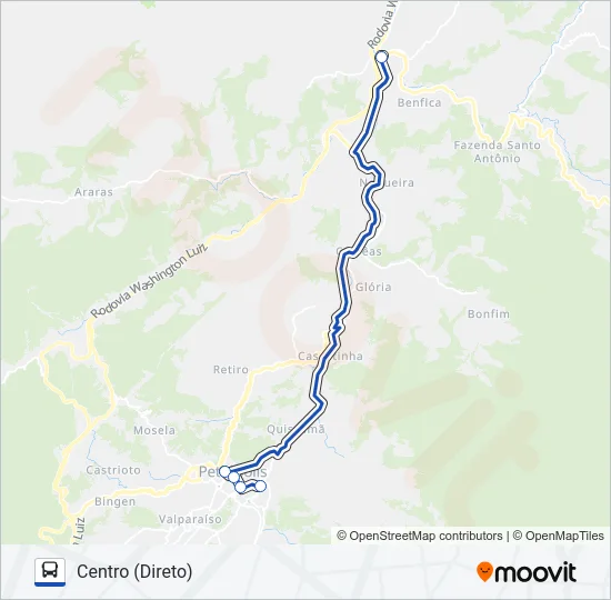 780 Bus Line Map