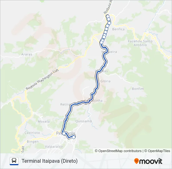 780 Bus Line Map