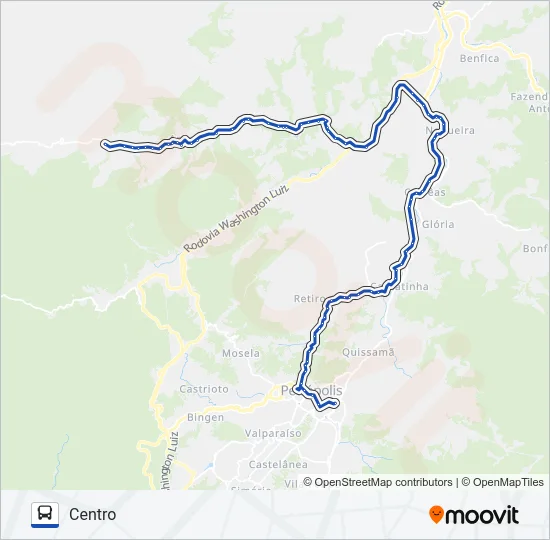 670 (EXECUTIVO) Bus Line Map