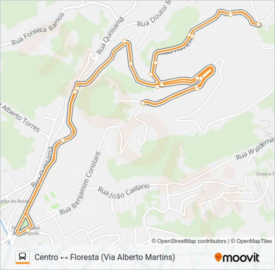 302 Bus Line Map