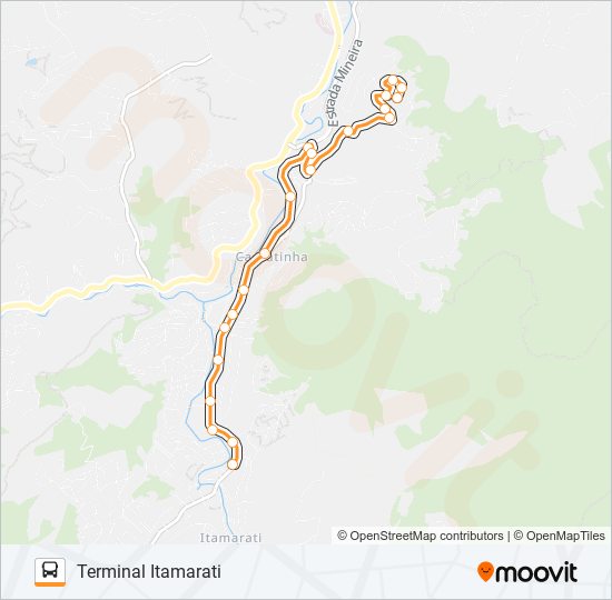 Mapa de 307 de autobús