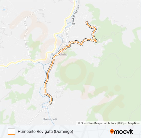 Mapa da linha 309 de ônibus