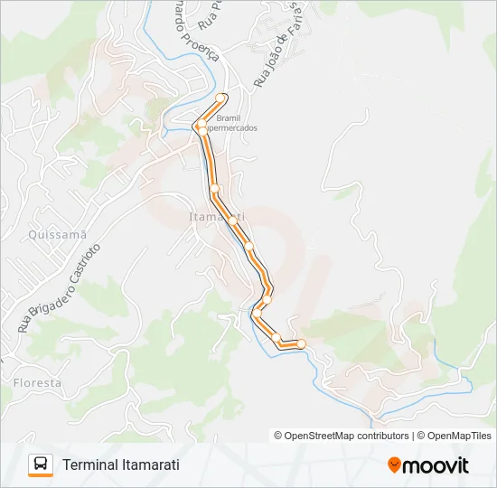 317 Bus Line Map