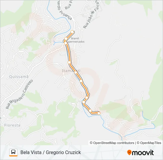 317 Bus Line Map