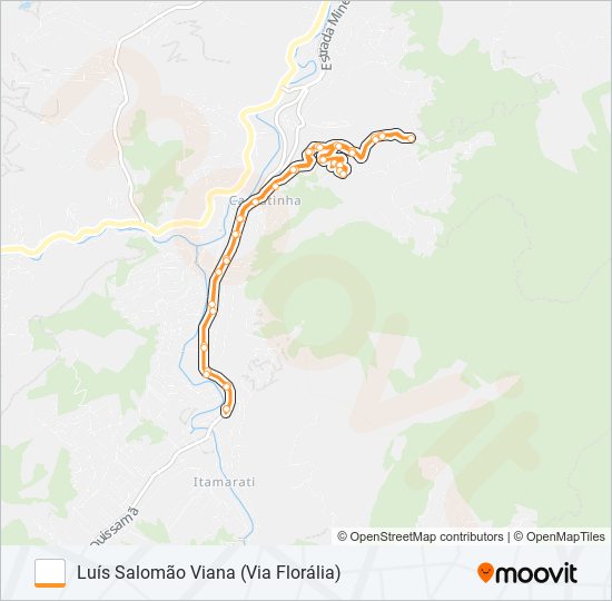 Mapa de 318 de autobús