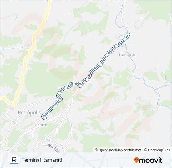 Mapa de 340 de autobús