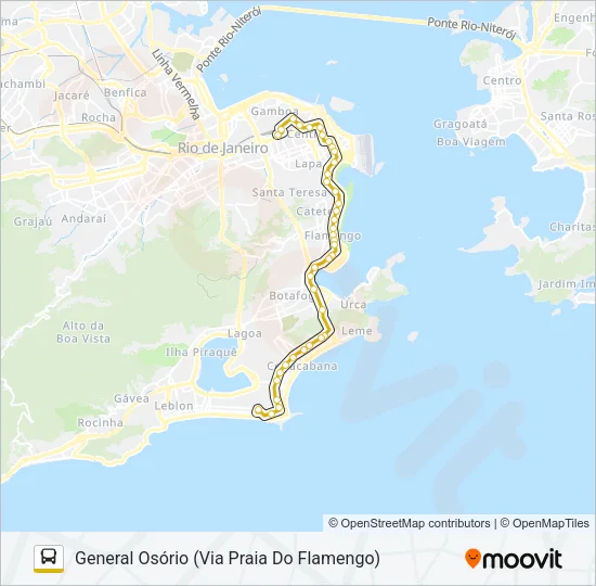 100 - TRO1 Bus Line Map