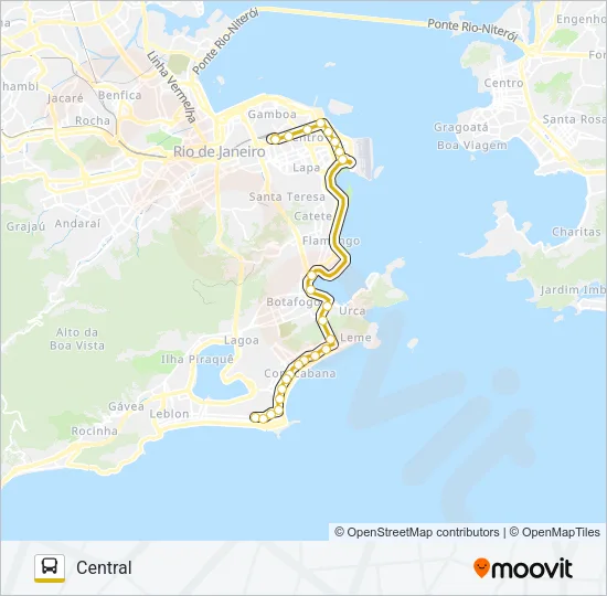 100 - TRO1 Bus Line Map