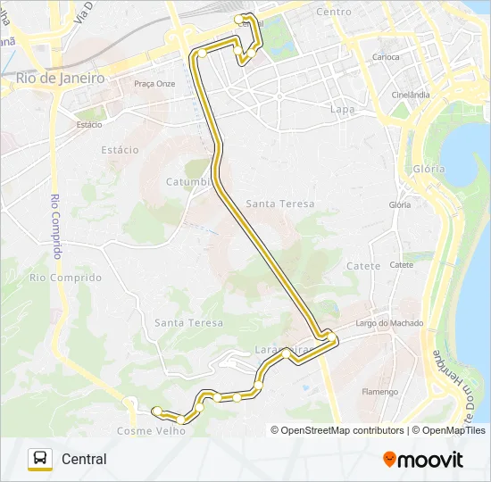 117 - TRO7 Bus Line Map