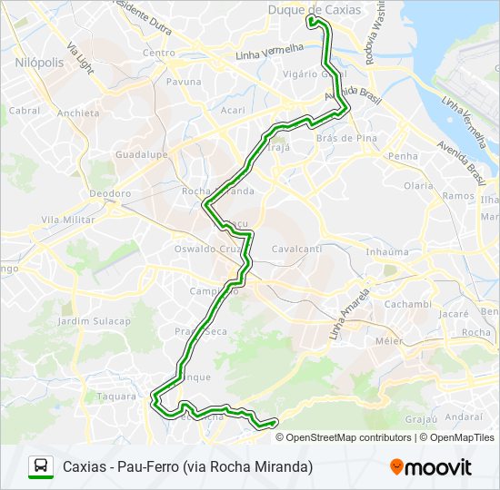 Mapa de 562 de autobús