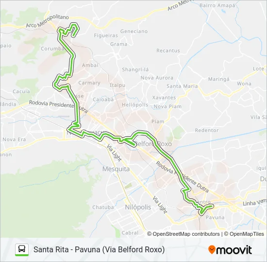 561I Bus Line Map