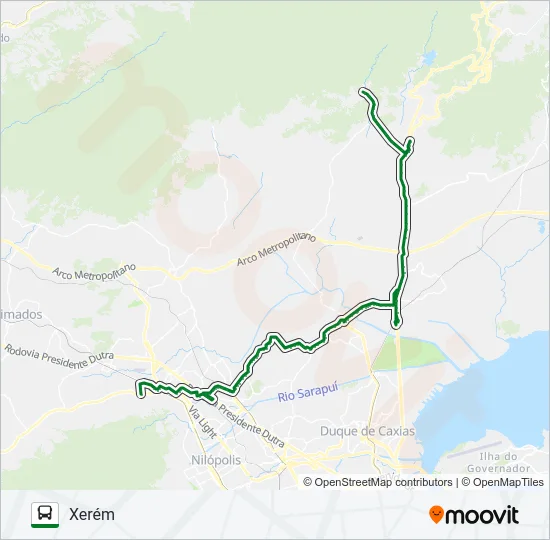445I Bus Line Map