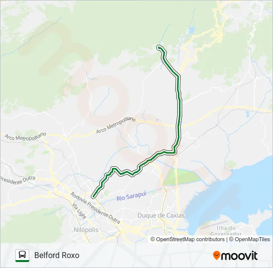 445I Bus Line Map