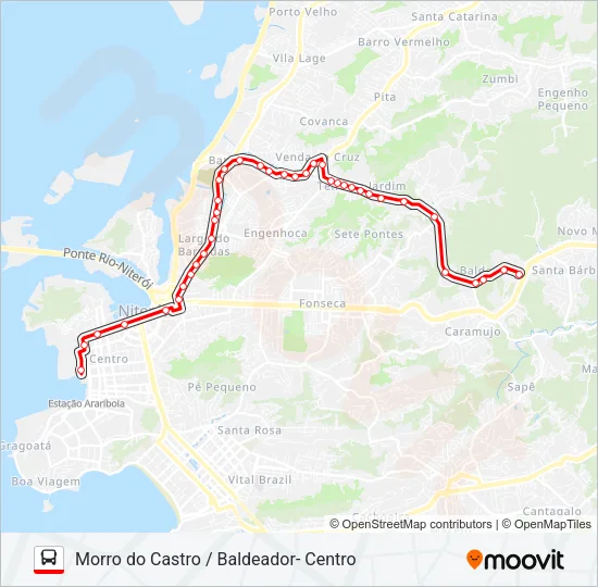 67 Bus Line Map