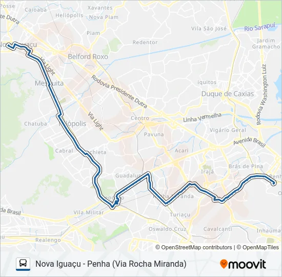 551 Bus Line Map