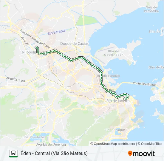 514B Bus Line Map