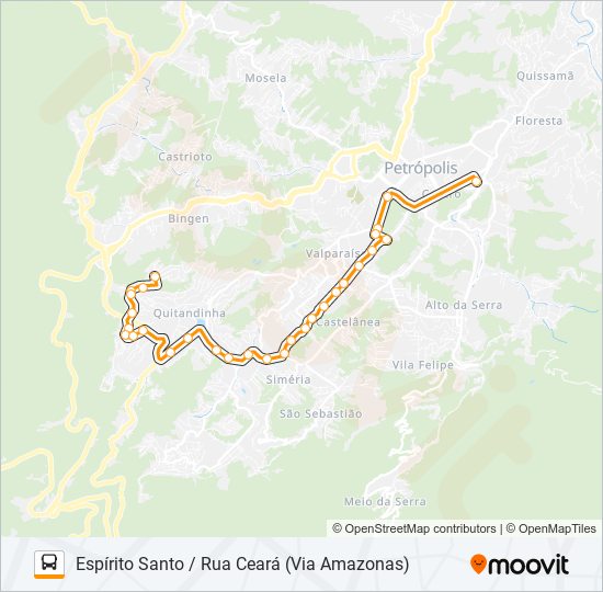 Mapa de 469 de autobús