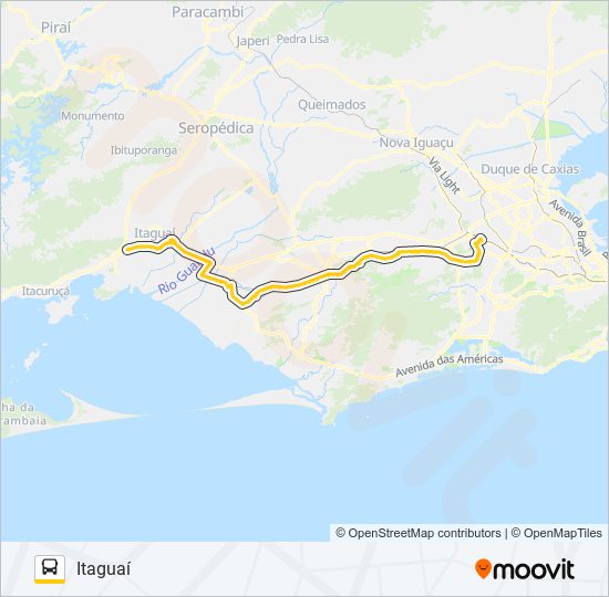 Mapa de 570P de autobús