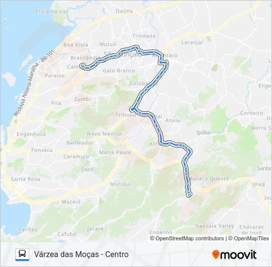 22 Bus Line Map