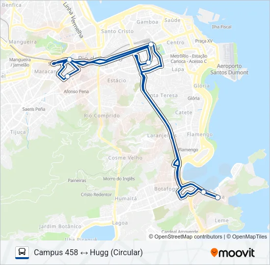 INTERCAMPI 1 Bus Line Map