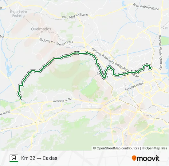 120T Bus Line Map