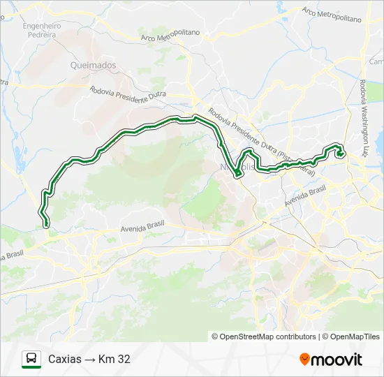 120T Bus Line Map