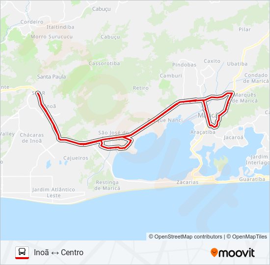 E24 bus Line Map