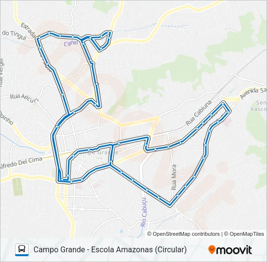 851 Bus Line Map