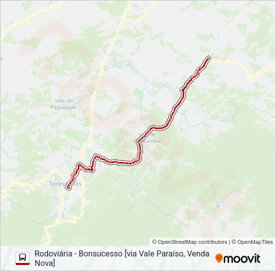 73E Bus Line Map