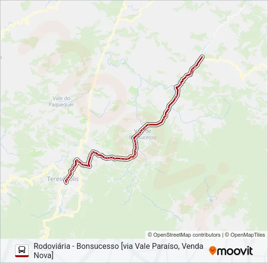 73E Bus Line Map